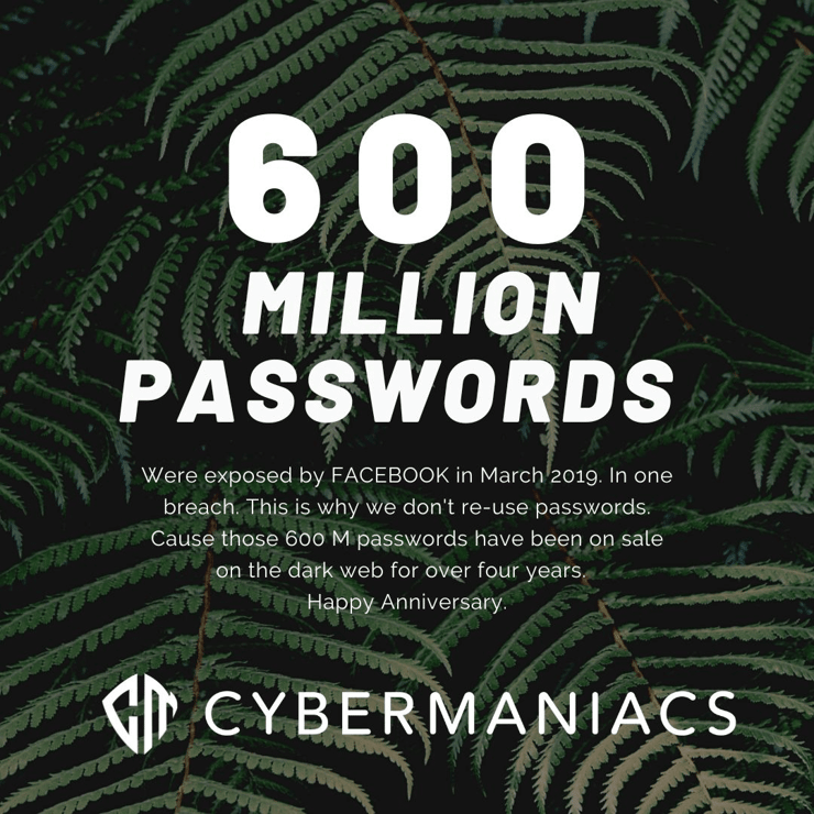 600 million Password 