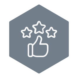 engage thumbs stars white