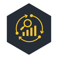 analytics circle yellow