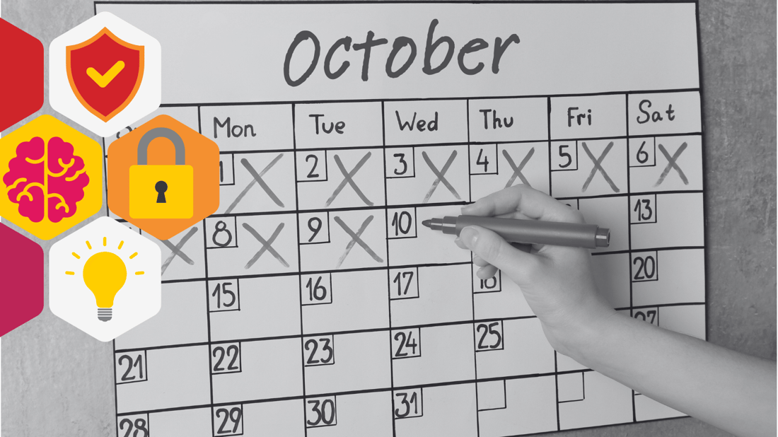 an October calendar