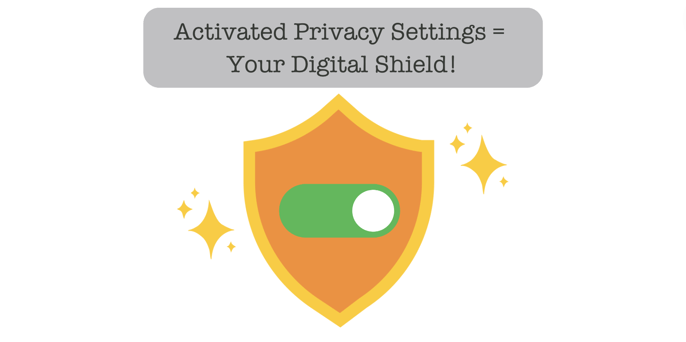 Activated Privacy Settings = Your digital shield