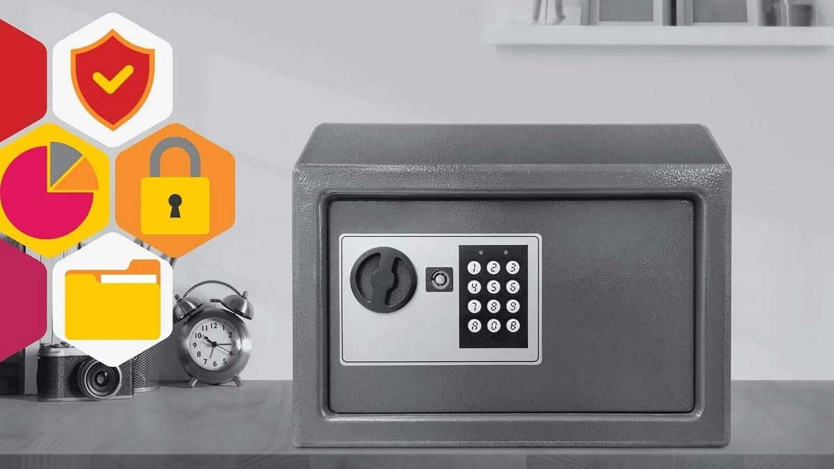 Blog header of a safe sitting upon a table top