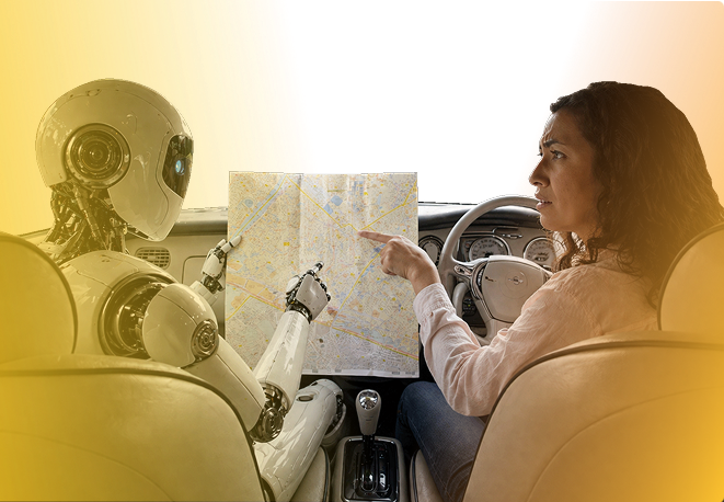AI driving with gradient-2