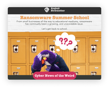 Cyber Newsletter Infographic Back to School